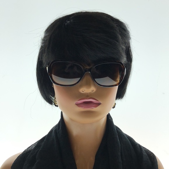 Oleg Cassini Big Round Tortoise Shell Frame Small Arm Yellow Tint - Picture 5 of 6